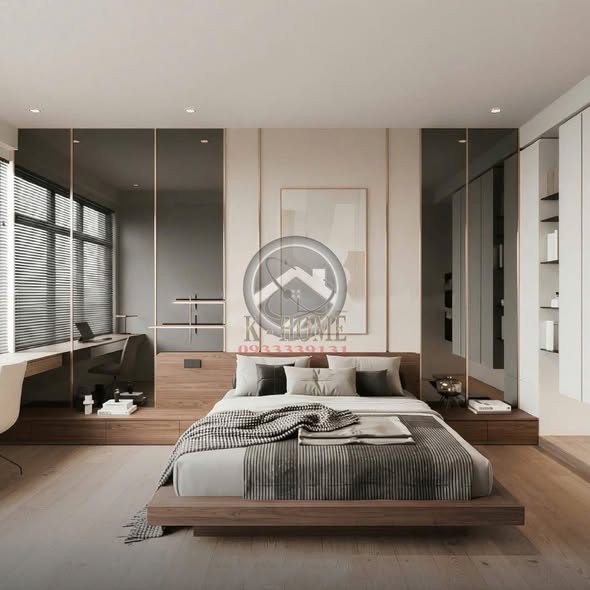 Thiết kế phòng ngủ tông sáng
